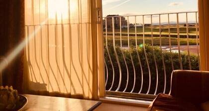 Swilken View, 5 tähden itsepalveleva talo näkymä St Andrewsin vanhalle kentälle