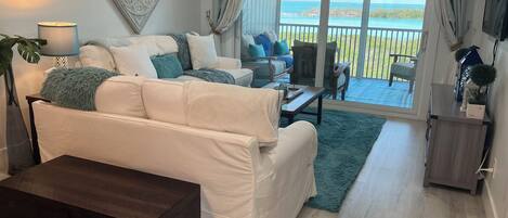 Smart TV, DVD player, books, video library