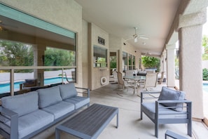 Outdoor dining - Pristine Rancho Vistoso Estate with a Private Pool (Oro Valley)