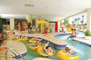 Indoor pool, a heated pool