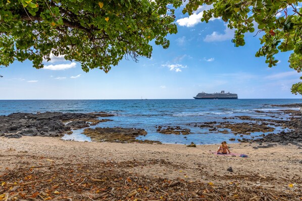 Sun loungers, beach towels