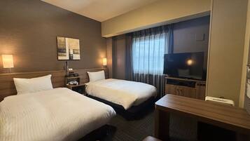 Desk, free WiFi, bed sheets