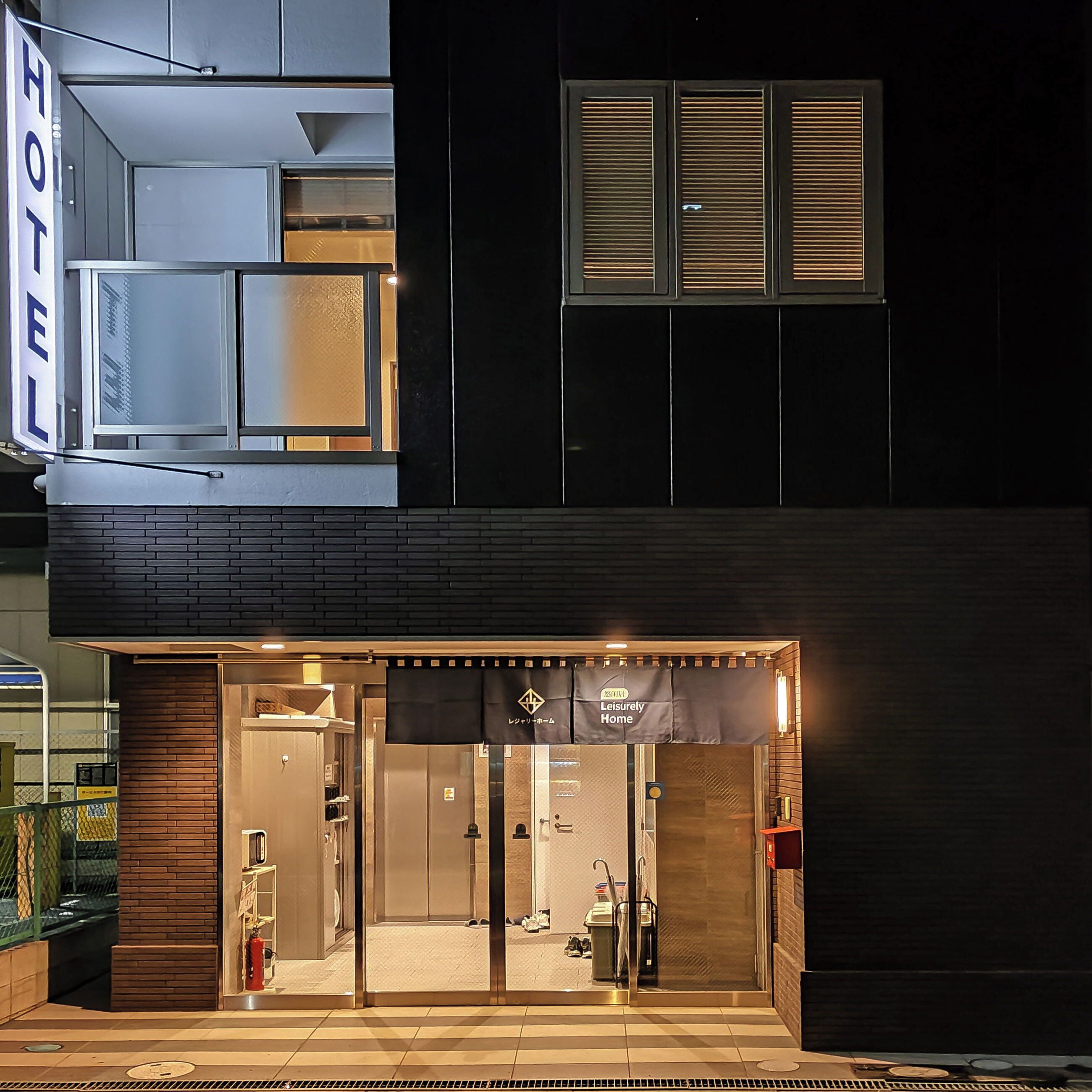 Front of property – evening/night