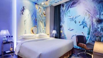 Economy Room(No window) | In-room safe, desk, blackout drapes, iron/ironing board (on request)
