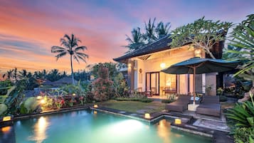 Front of property – evening/night