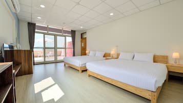 Standard Quadruple Room, 2 Queen Beds, Non Smoking | Blackout drapes, free WiFi, bed sheets