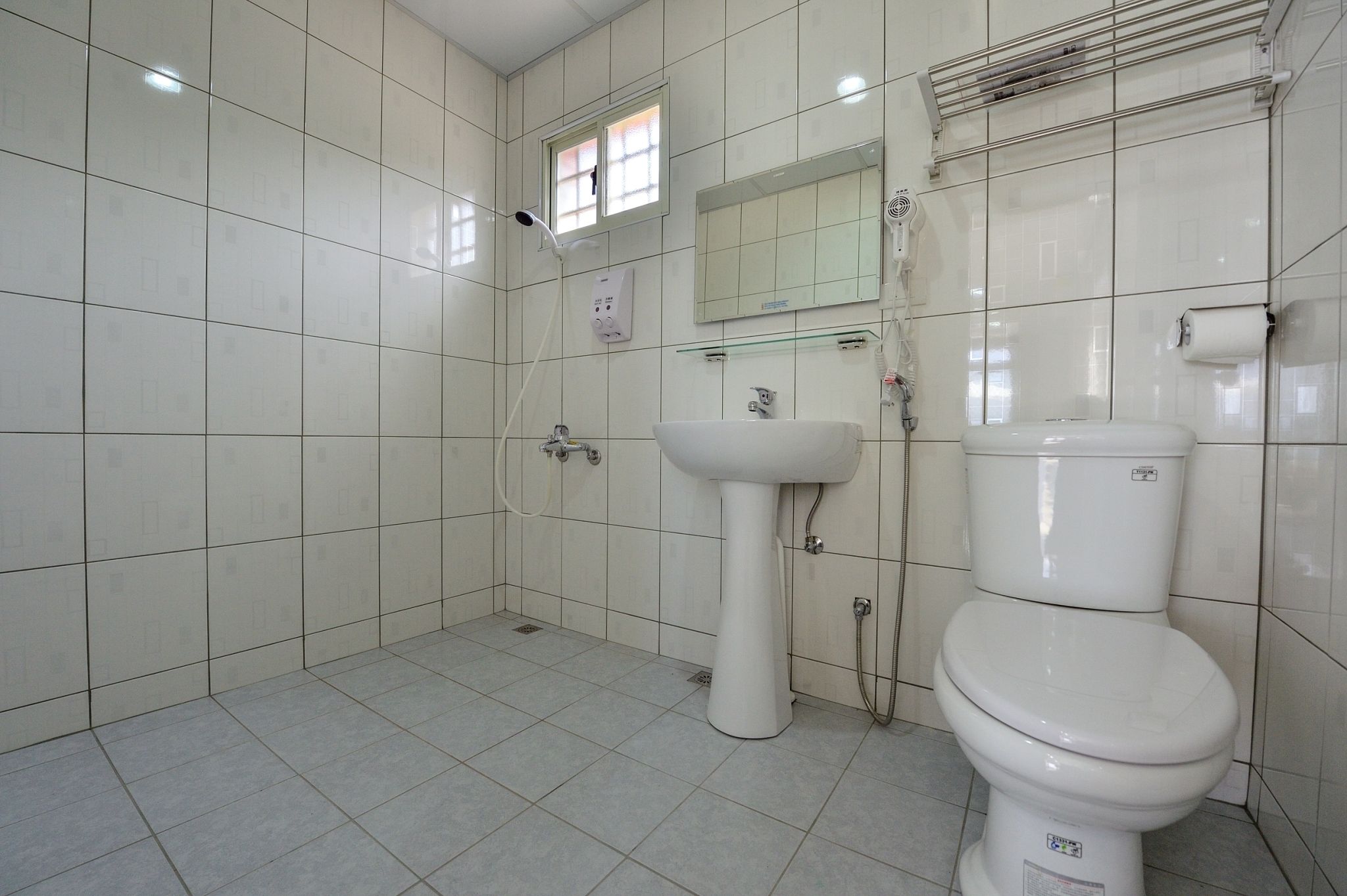 Free toiletries, hair dryer, slippers, towels