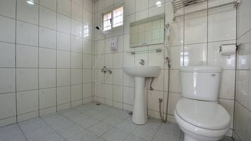Free toiletries, hair dryer, slippers, towels