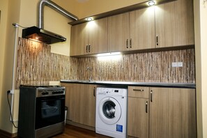 Apartment, 1 Schlafzimmer, Stadtblick | Eigene Küche | Großer Kühlschrank, Ofen, Herdplatte, Wasserkocher