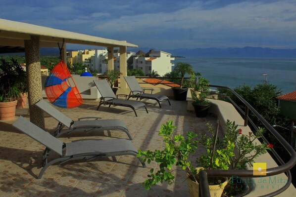 Terrace/patio - "Ola",  One bedroom. You can walk to Beach and Restaurants (Punta de Mita)