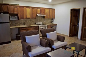 Fridge, microwave, oven, stovetop - "Ola",  One bedroom. You can walk to Beach and Restaurants (Punta de Mita)