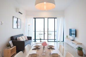 Apartment, 1 Bedroom | Living area | Flat-screen TV - A3 FAMILY Suites 4-6pax Jonker Melaka (Malacca City)