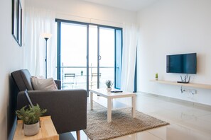 Apartment, 1 Bedroom | Living room | Flat-screen TV - A3 FAMILY Suites 4-6pax Jonker Melaka (Malacca City)