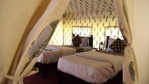 Super Luxury Tent | Rollaway beds (surcharge), bed sheets - Kumbh Camp India (Karchana)