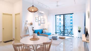 Apartment, 1 Bedroom | Living area | Flat-screen TV