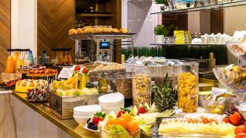 Daily buffet breakfast (EUR 25 per person)