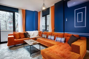 Apartamento superior, 4 quartos | Roupas de cama de algodão egípcio, roupas de cama premium