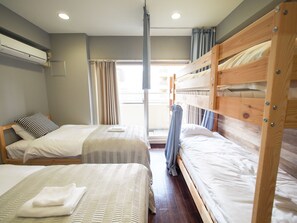 Standard Quadruple Room (PH163) | Blackout drapes, free WiFi, bed sheets - Always Stay Dotonbori 3 PH-163 (Osaka)