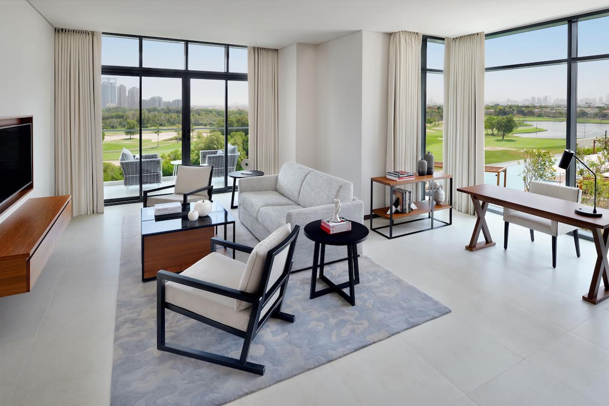 1 quarto, roupas de cama premium, frigobar, cofres nos quartos