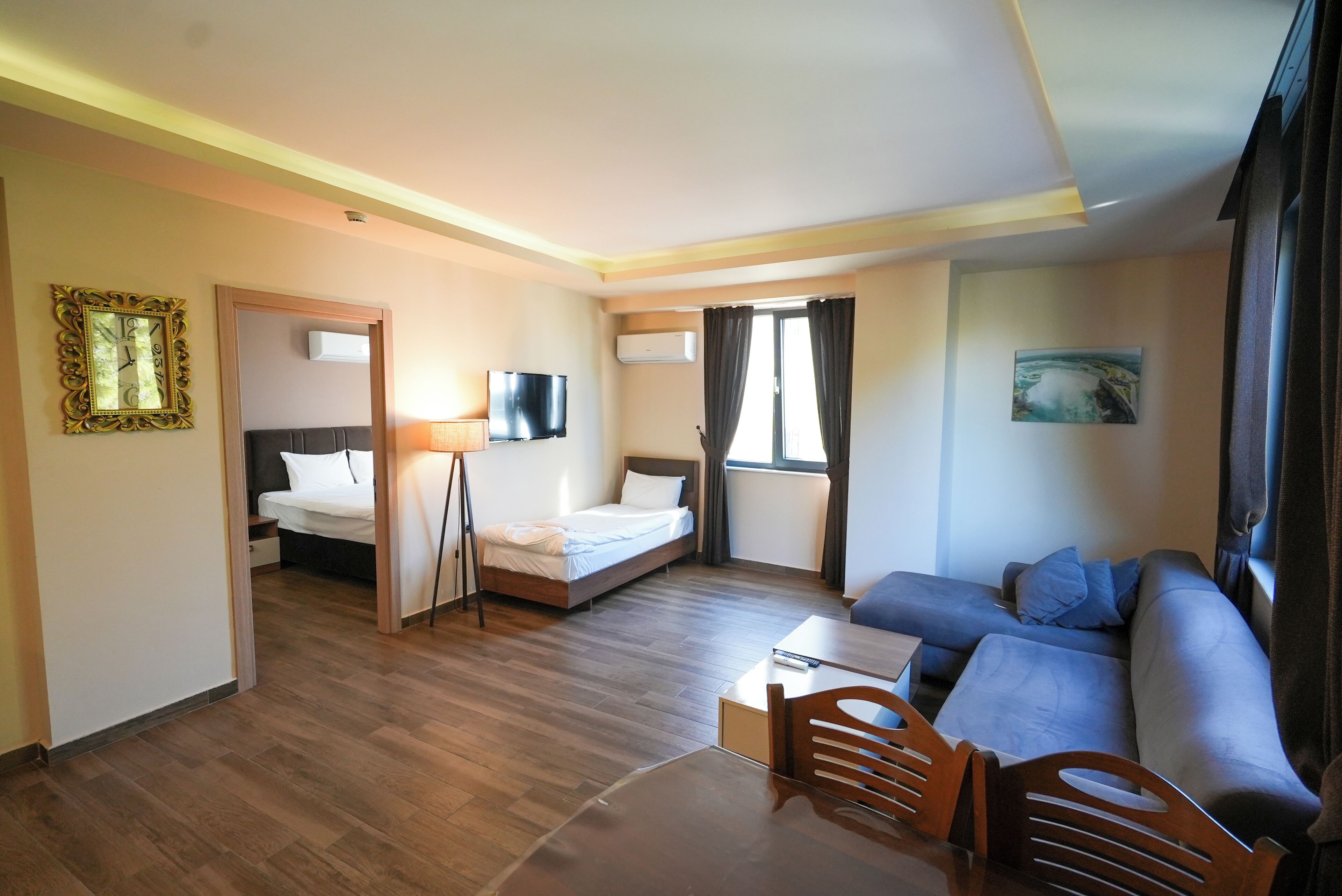 Deluxe-Apartment | Hochwertige Bettwaren, Verdunkelungsvorhänge, schallisolierte Zimmer