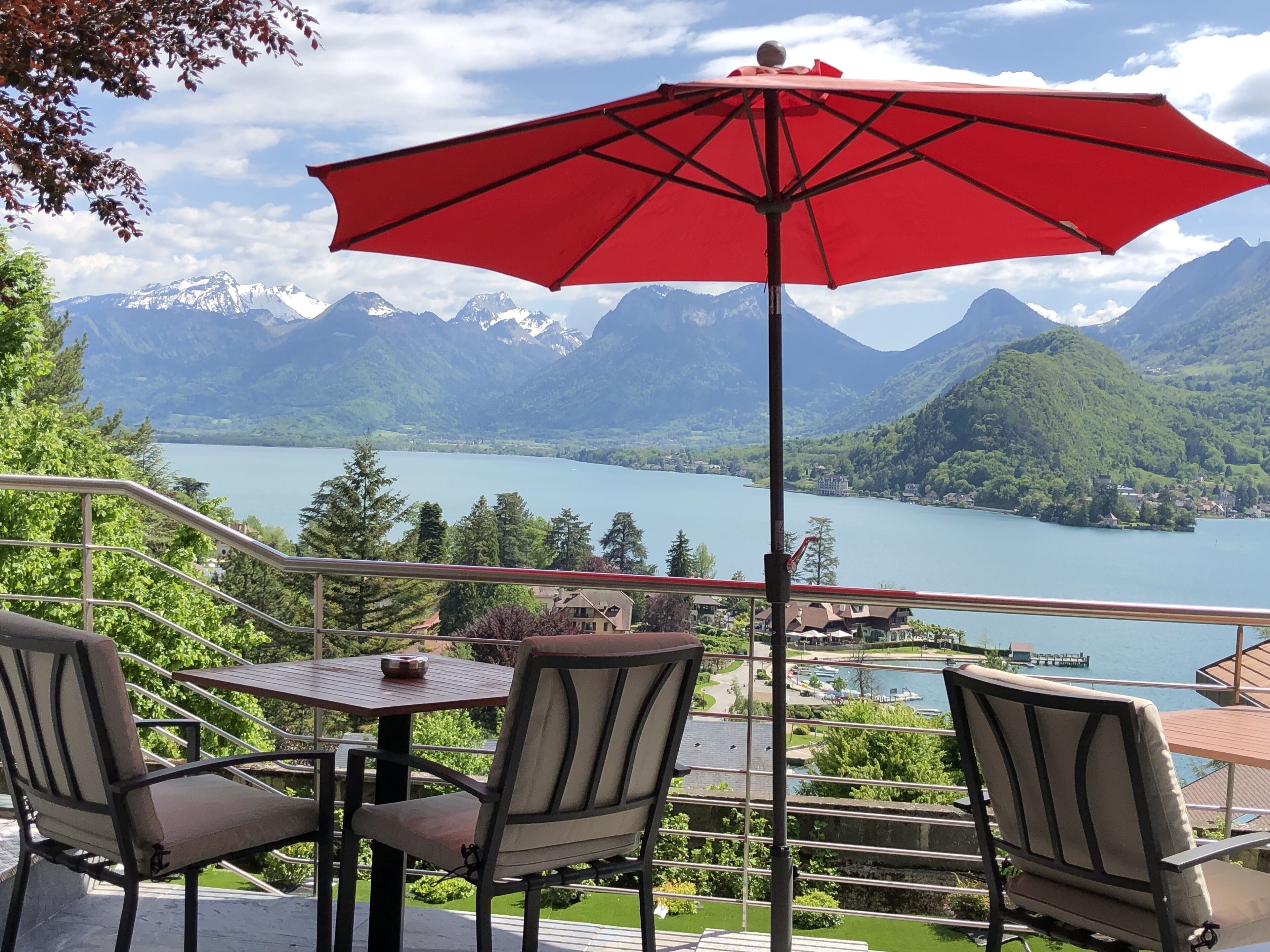 Uitzicht vanuit accommodatie