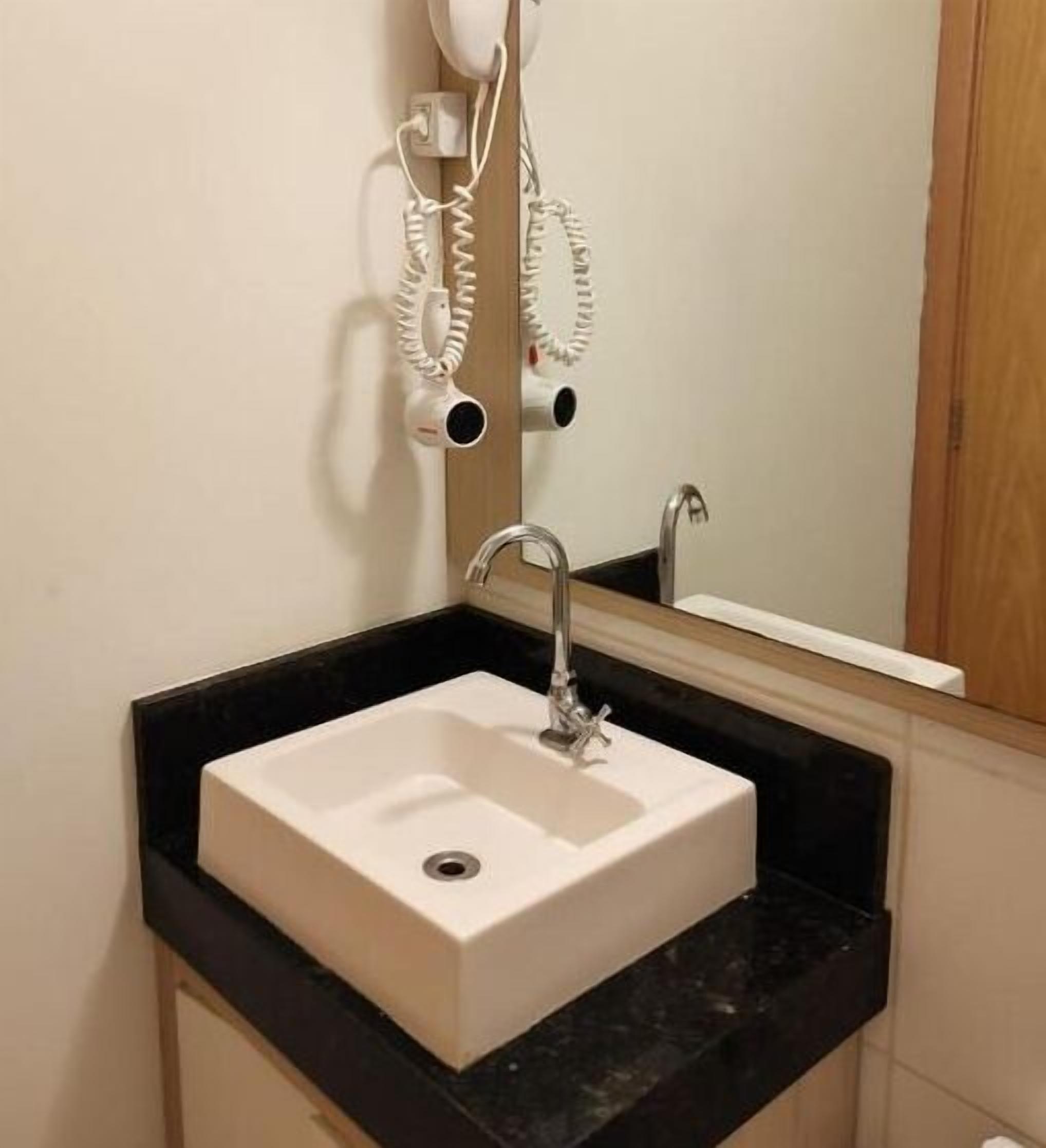 shower, rainfall showerhead, hair dryer, bidet