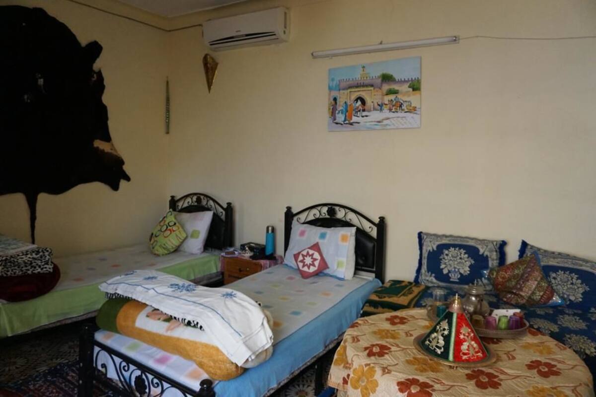 Desk, blackout curtains, rollaway beds, free WiFi