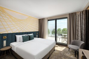 Superior Twin Room, 2 Twin Beds, Balcony, Lake View | In-room safe, desk, blackout drapes, free WiFi