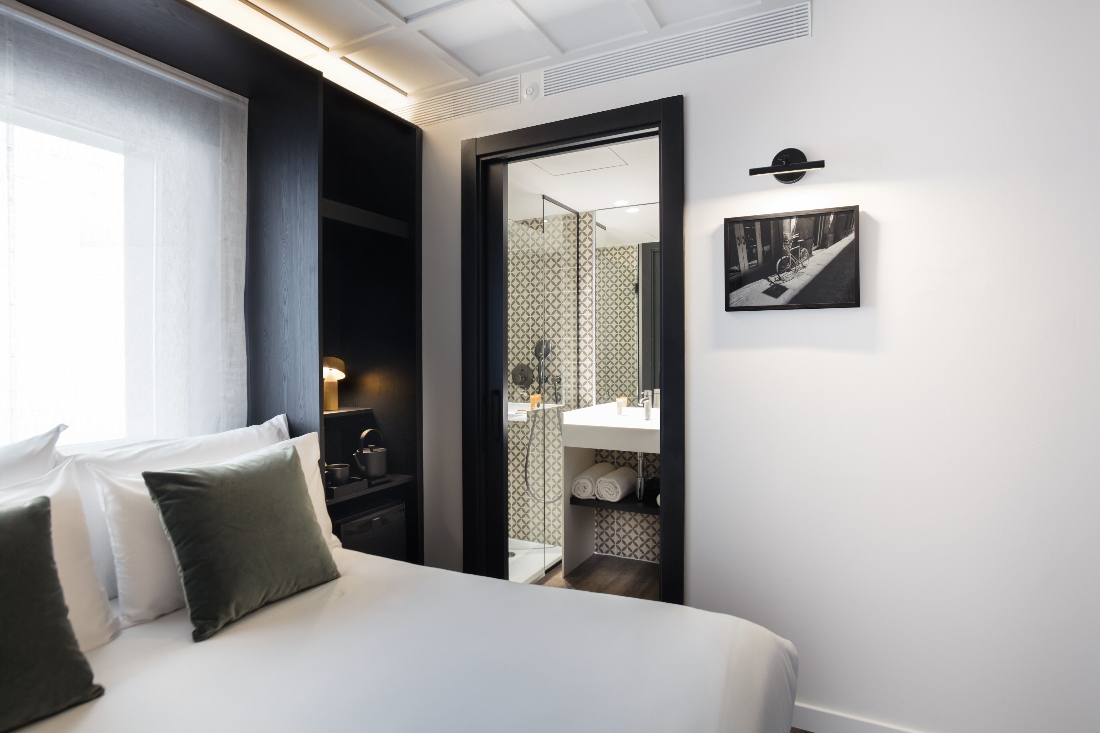 shower, designer toiletries, hair dryer, bathrobes