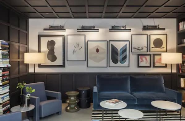 Sitteområde i lobbyen