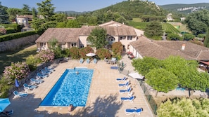 Aerial view - Hotel Le Clos des Bruyeres (Vallon-Pont-d'Arc)