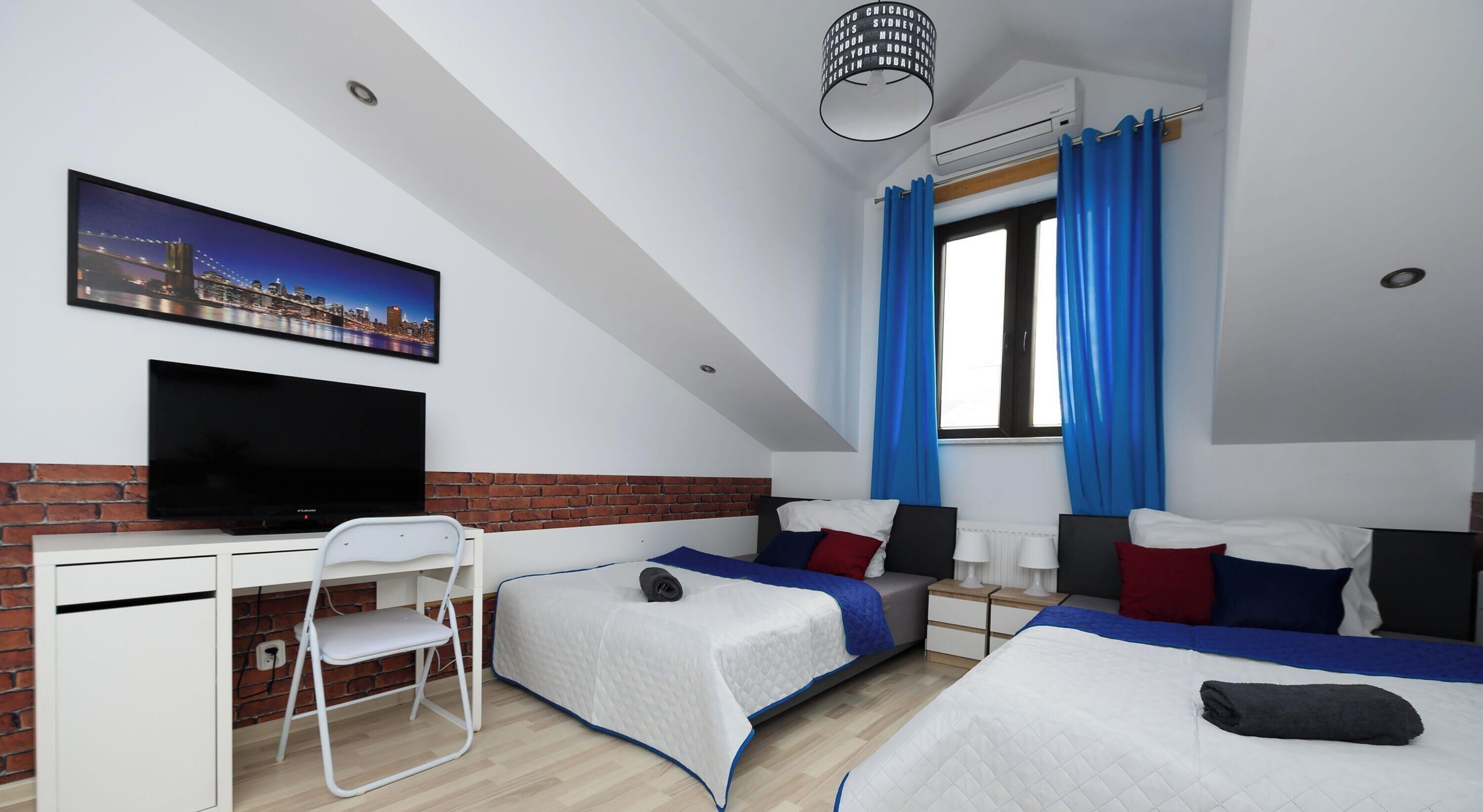 Laptop workspace, iron/ironing board, free WiFi, bed sheets