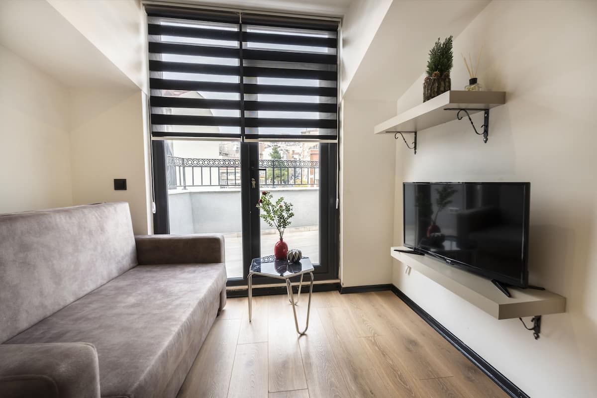 Executive Studio, Terrace 2 | Living area | LCD TV