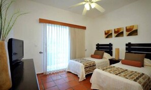 Apartamento, 2 quartos, vista para a cidade | 2 quartos, quartos à prova de som, Wi-Fi de cortesia, roupa de cama