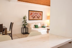 Apartment, 2 Bedrooms, City View | Living area | Flat-screen TV