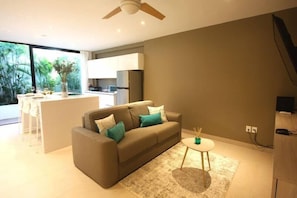 Apartment, 2 Bedrooms | Living area | Flat-screen TV - IT Building 102 (Playa del Carmen)