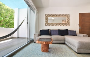 Apartment, 2 Bedrooms, City View | Living area