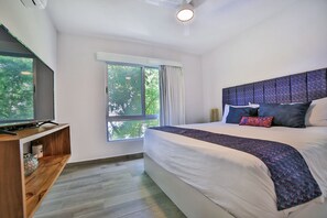 Apartment, 2 Schlafzimmer | 2 Schlafzimmer, Zimmersafe, kostenloses WLAN, Bettwäsche