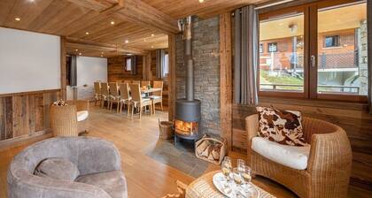 Chalet in der Nähe des Zentrums und der Pisten Holzofen, Sauna und privates Spa