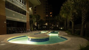 Indoor pool, outdoor pool