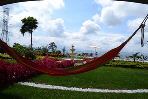 Blick auf den Garten