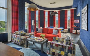 Presidential Suite, 1 King Bed | Living area