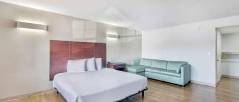 Blackout curtains, free WiFi, bed sheets