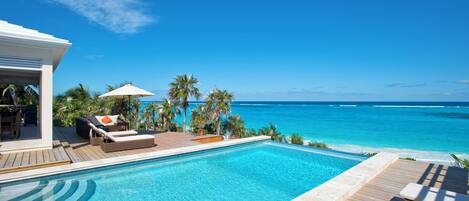 Infinity-Pool, beheizter Pool