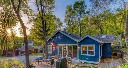 Aislado, casa de campo cercada con bañera de hidromasaje superior con duna, comodidades modernas, se admiten perros