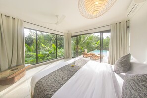 Deluxe-Villa, 3 Schlafzimmer | Ausblick vom Zimmer