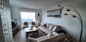TV, DVD player, books, offices