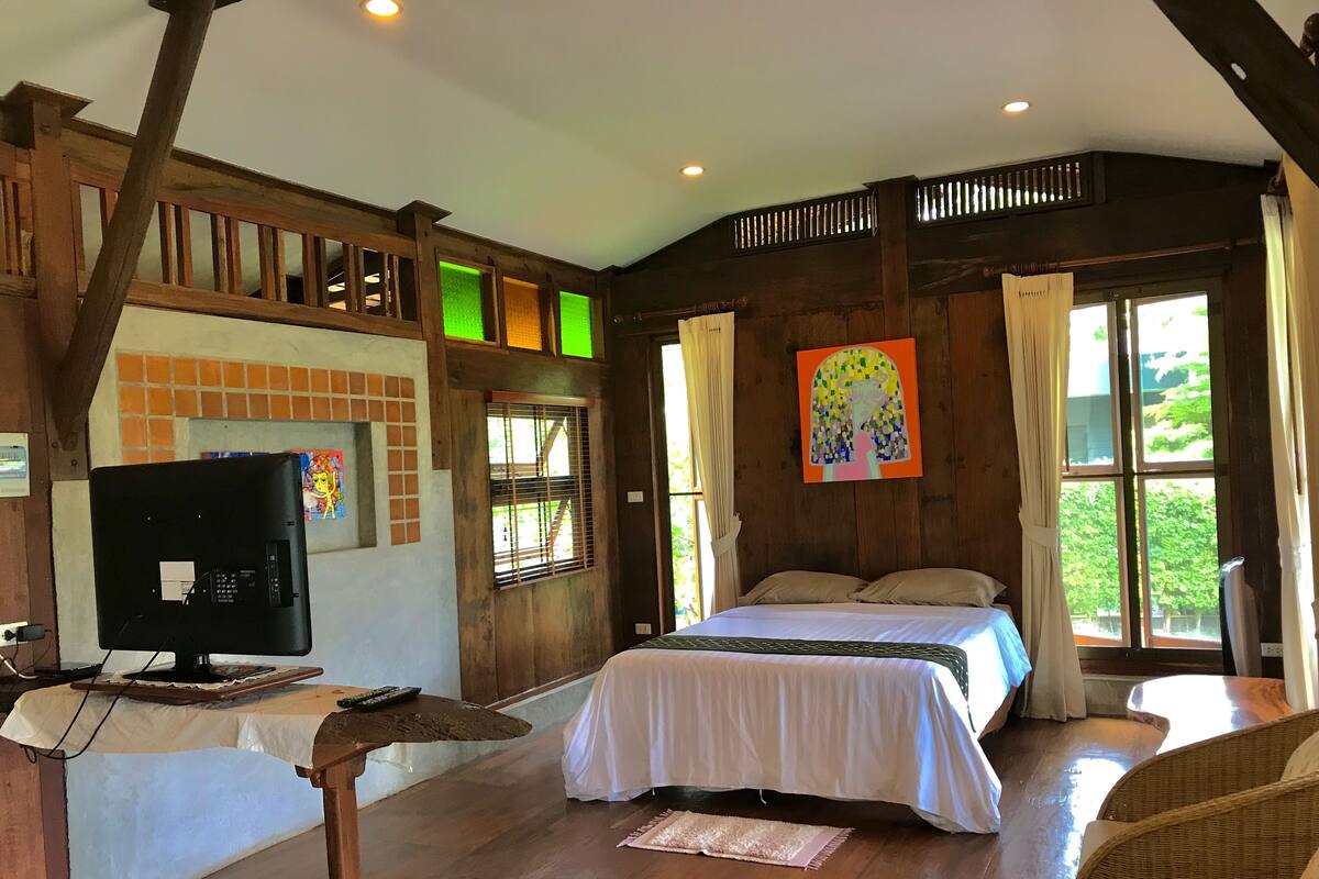 Cottage with Fan | Bügeleisen/Bügelbrett, Zustellbetten, Bettwäsche