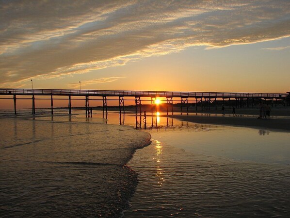 Beach nearby, sun-loungers