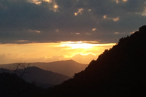 Blick von der Unterkunft